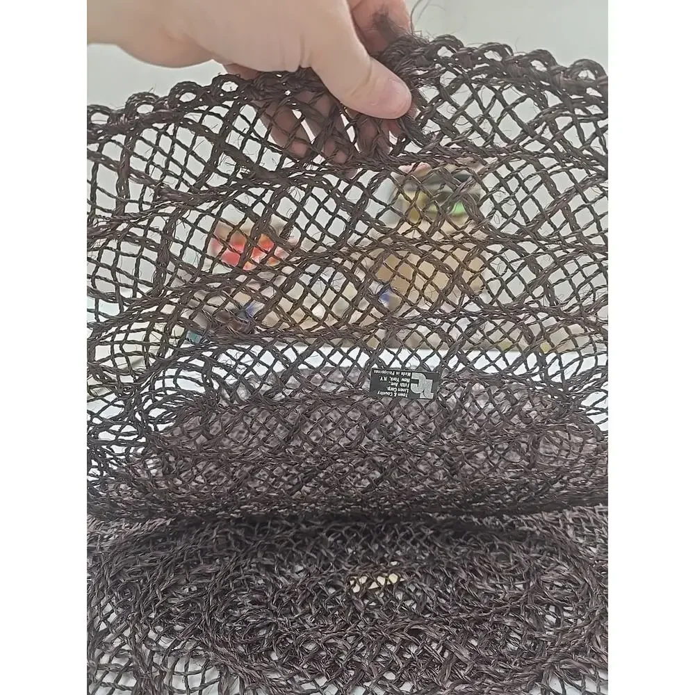 Set of Vintage Town & Country Brown Oval Farmhouse‎ Cottagecore Woven Placemats